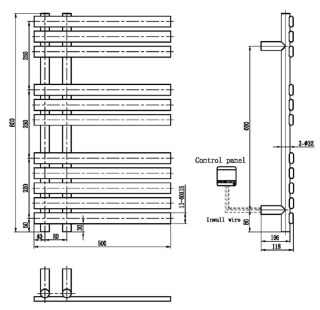 Электрический полотенцесушитель Boheme Venturo 723-GM антрацит