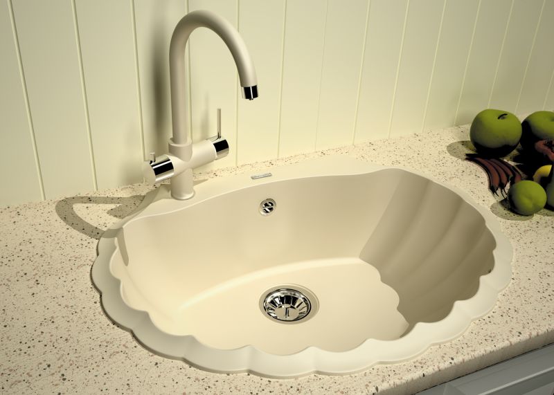 Кухонная мойка Florentina Гребешок песочный