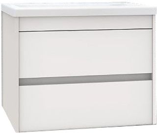 Подвесная тумба под раковину Art&Max Family 75см белый глянцевый Family-750-2C-SO-BL