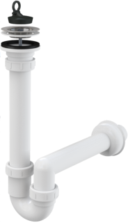 Сифон для мойки AlcaPlast трубчатый с нержавеющей решеткой ?70 A800-DN40
