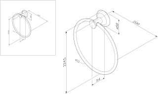 Полотенцедержатель Am.pm Like A8034400 кольцо
