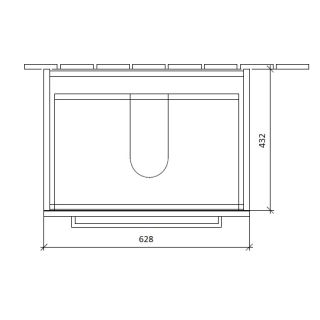 Тумба под раковину Villeroy Boch Avento A89000B4 подвесная Белая