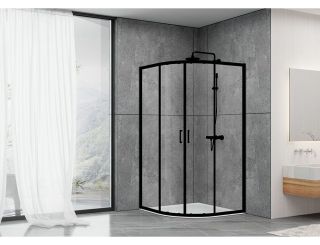 Душевой уголок ABBER Schwarzer Diamant 90x90см чёрный AG01090B