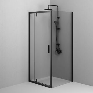 Душевой уголок Am.Pm Gem W90G-404-9090-BT 90x90 см без поддона чёрный матовый