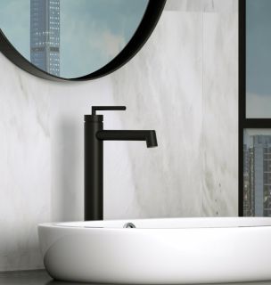 Высокий смеситель для раковины BelBagno ACQUA-LMC-NERO чёрный