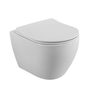 Унитаз подвесной безободковый с сиденьем и смывом TORNADO CEZARES STYLUS-TOR