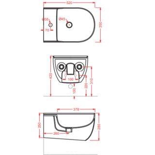 Биде Artceram Civitas THB001 05 00 bi matt *1 белое