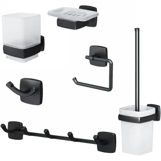 Набор аксессуаров для ванной AM.PM Gem AK90D2106B черный