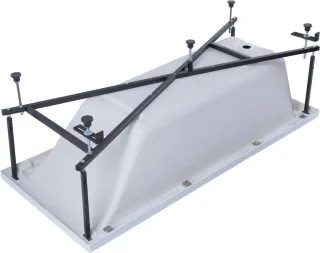 Акриловая ванна Aquanet Bright 347138 170x70 см с каркасом и фронтальной панелью