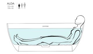 Ванна из искусственного камня Salini Alda S-Stone 101911SM 178x92см белый матовый