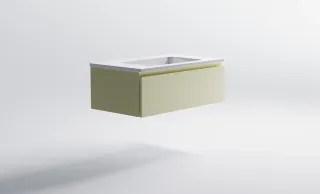 Тумба с раковиной Astra-Form Альфа 03060006ral1013+04010008 90 см бежевый матовый