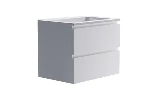 Тумба с раковиной Astra-Form Альфа 03060004+04010006 70 см белый матовый