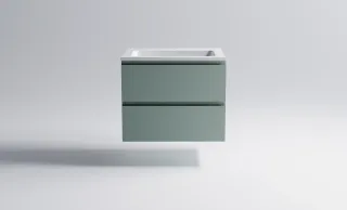 Тумба с раковиной Astra-Form Альфа 03060004ncss3005-b80g+04010006 70 см зелёный матовый