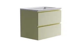 Тумба с раковиной Astra-Form Альфа 03060004ral1013+04010006 70 см бежевый матовый