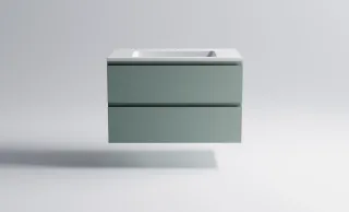 Тумба с раковиной Astra-Form Альфа 3060007ncss3005-b80g+04010008 90 см зелёный матовый