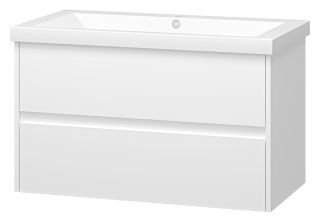 Подвесная тумба под раковину Misty Алиса 90см белый