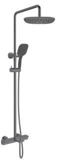 Душевая система с термостатом AltroBagno Lamberto 030426 GrMt оружейная сталь