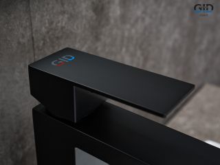 Смеситель высокий для раковины Gid Anchel SS979-BM-D SS979BMD черный матовый