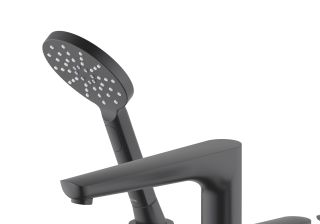 Смеситель Aquatek Бетта AQ1148MB на борт ванны черный