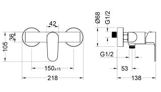 Комплект для ванны Aquatek Оберон AQ1231CR 3 в 1 AQ1210CR+AQ1260CR+AQ2014CR хром