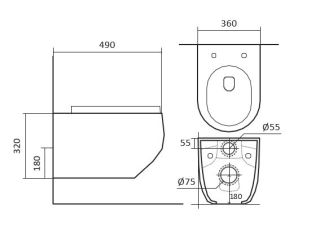 Комплект унитаза с инсталляцией Aquatek Set Aquatek унитаз Европа AQ1900-00 тонкое сиденье soft-close инсталляция Standart 50 INS-0000012