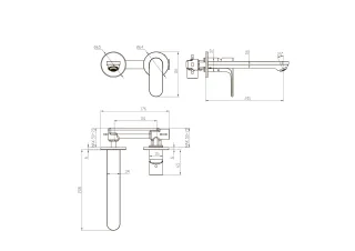 Смеситель для раковины Aquatek Альфа AQ1913MB чёрный матовый