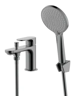 Смеситель на борт ванны Aquatek Альфа AQ1944BGM оружейная сталь