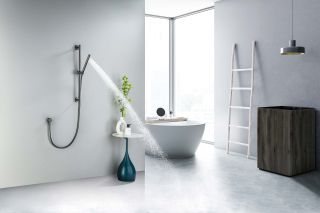 Душевой гарнитур Aquatek Европа AQ2012BGM шлифованный чёрный хром