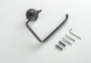 Бумагодержатель квадратный Aquatek Бетта AQ4608BGM шлифованный чёрный хром