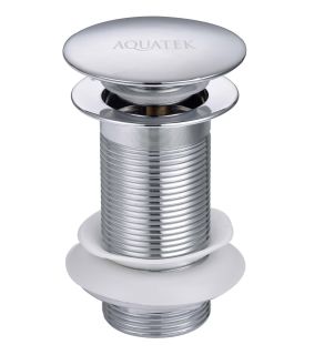 Донный клапан Aquatek AQ6000CR без перелива хром