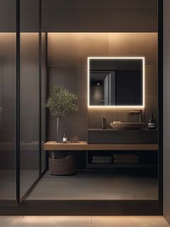 Зеркало-шкаф с подсветкой Aquatek AQ7103B-MLC 100 см сенсорное управление хром