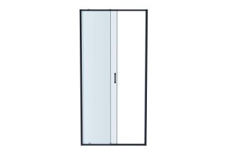 Душевая дверь двухэлементная Aquatek AQ ARI RA 12020GM 120 см оружейная сталь