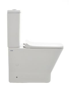 Чаша напольного унитаза AQUAme AQM1005 с крышкой-сиденьем белый глянцевый