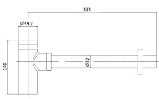 Сифон для раковины AQUAme AQM7010BG шлифованное золото