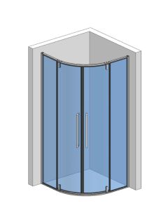 Душевой уголок AQUAme AQM7101-8 80x80см хром