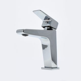 Смеситель для раковины AQUAme Prato AQMP6121 с донным клапаном хром