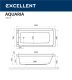 Акриловая ванна Excellent Aquaria WAEX.AQU17WH 170 x 75 см
