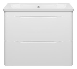 Подвесная тумба под раковину Misty Атлантик 80 см белый