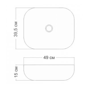 Раковина чаша Maretti FL13NS25-740, белая