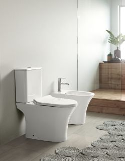 Биде напольное Azario FRETTA ROUND AZ-1217C Размер 540х340х400 мм