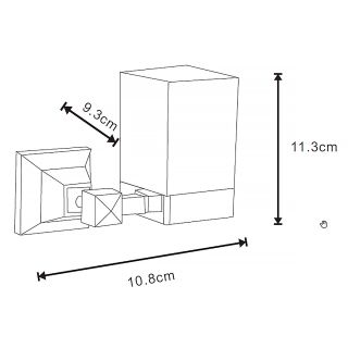 Стакан стеклянный AZARIO ALTRE AZ-96006