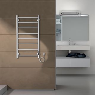 Полотенцесушитель электрический AZARIO PARMA AZ10848 400/800 8 секций, диммер справа, хром