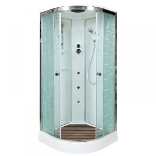 Душевая кабина Deto ЕМ1580 с гидромассажем (гм.) 80х80х220 см