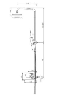 Душевая стойка Splenka S30.24.06 чёрный