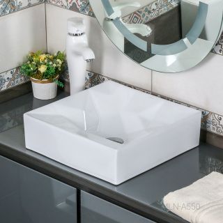 Накладная раковина Melana A550-805 40см белый