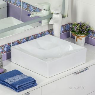 Накладная раковина Melana A550-805 40см белый