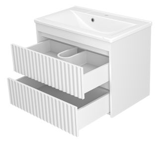 Подвесная тумба под раковину Brevita Balaton BAL-06075-01-01П2Я 75см белый