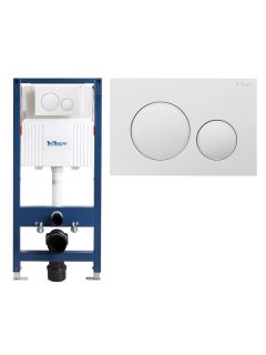 Инсталляция для унитазов BelBagno BB-101-M-BC в комплекте с кнопкой смыва
