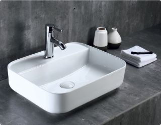 Раковина накладная BelBagno 50см белая BB1321