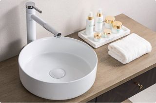 Раковина накладная BelBagno 36см белая BB1357